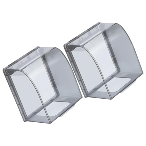 FIXOSHEE 2pezzi Coperchio Protettivo Per Prese Elettriche Per Bagno e Ufficio Copertura Resistente All Per Sicurezza Elettrica