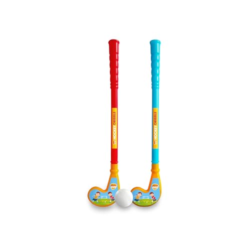 PLAYNXT Hockey Dribble Double Play Set, Hockey Sticks for Kids, Hockey Set for Boys & Girls, for Indoor & Outdoor Play