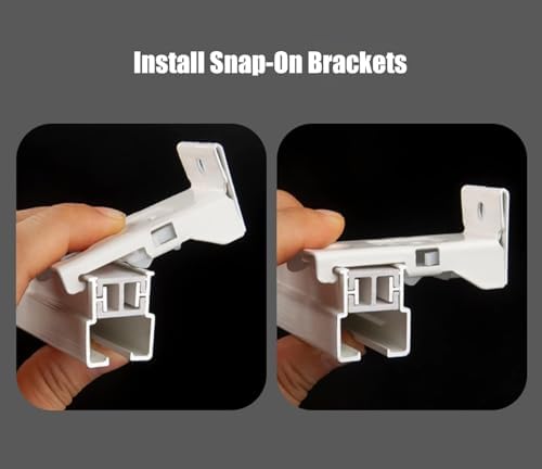 Heavy Duty Bendable Ceiling Curtain Track - Flexible White Rail System for Privacy Room Divider, Ideal for Hospitals, RVs, Bunk Beds & Showers - Easy Wall Mount