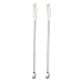 YOKIVE 2 Pcs Micro Spoons, Lab Scoops with Double Head | Sampling Reagents, Great for Lab (Silver Tone, Stainless Steel, 4.92-Inch)