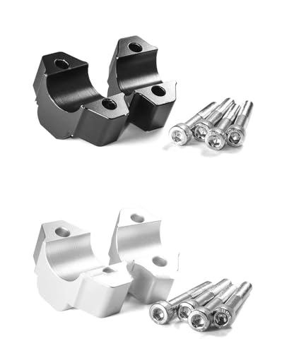 Abrazadera elevadora manillar Yamaha XJR1300 extensible plata 4