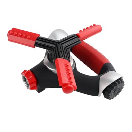 Gartensprinkler – 3-Armiger 360-Grad-Wassersprinkler...