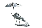 Wind & Weather Beach Chair Frog Cast Iron Garden Statue