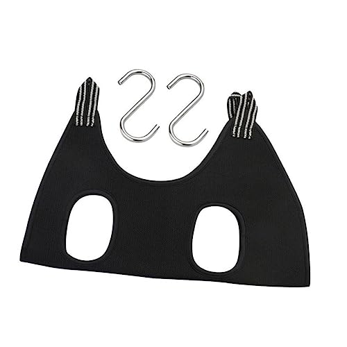 Happyyami 1 Set Convenient Pet Nail Trimming Hammock Sling for Dogs Black Durable Grooming Accessory for Easy Nail Care Keeps Pets Calm Secure During Grooming Sessions