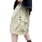 [Ｋａｙｉｙａｓｕ] ショートパンツ 男の子 カーゴパンツ キッズ ジュニア ハーフパンツ 夏 綿100% 半ズボン 110-170 短パン 5分丈 (カーキ, 140)