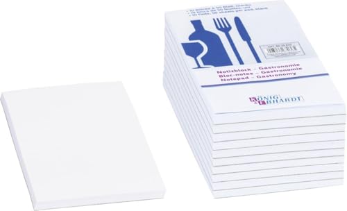 Notes blanches sans klebebindung 75 x 140 mm pour fiches mobiles