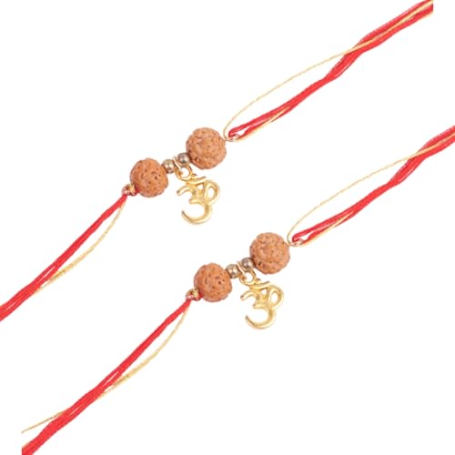 Image of Salty Rakhi for Brother & Bhaiya Bhabhi | Wrist Band Gift Pack for Sister, Bro, Bhaiya and Bhabhi | Bracelet for Men, Women | Fancy Jewellery Combo Gifts | Gift for Rakshabandhan | Traditional Rakhi Gift