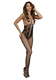 Dreamgirl Open-Cup Bodystocking 0268BLK Einheitsgröße