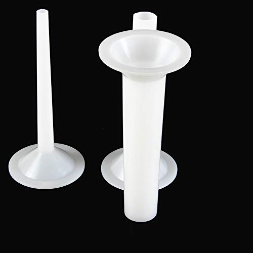 Um conjunto de 3 peças de tubos de enchimento de salsicha de plástico funis de enchimento de salsich