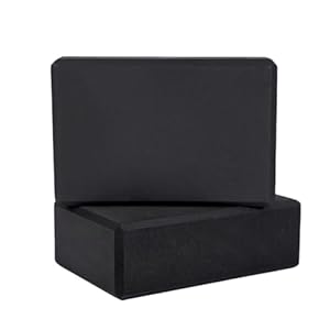 Yoga Blocks 2 Pack, Lightweight Premium EVA Foam Yoga Blocks, Non Slip Supportive Foam Blocks Yoga Prop Accessories for Yoga, Pilates, Stretching and Meditation, Women Men Yogi Beginners