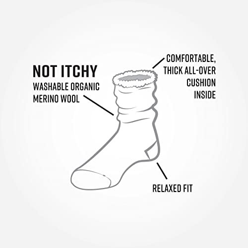 Maggie's Organic Merino Wool Snuggle Socks - Thermal Warm Wool Socks for Women and Men - Holiday Season2