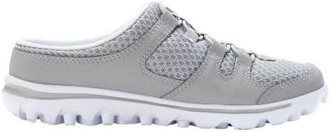 Propét Women's TravelActiv Slide Loafer Flat, Grey, 11 XX-Wide | Image 3