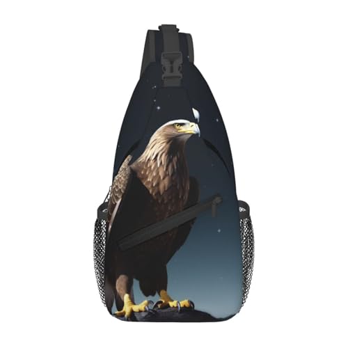 Bolso Cruzado Eagle under the stars para Hombre y Mujer miniatura 1