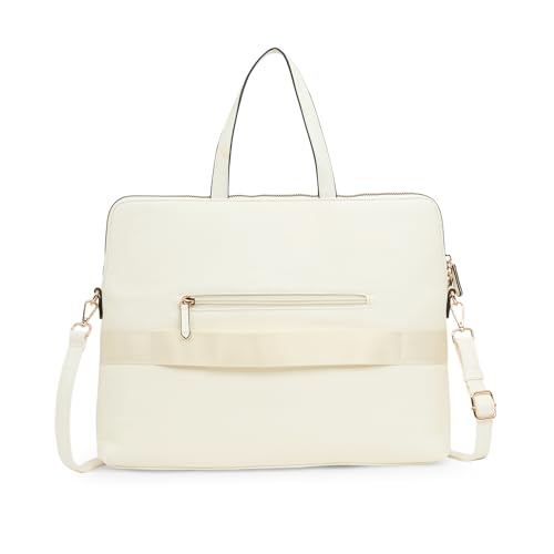 Image of Caprese Lily Large Laptop Bag for Women with Adjustable & Detachable Strap | Croc-Embossed Faux Leather | Fits Up to 15.6-Inch Laptop | Handheld & Shoulder Bag | Multi-Compartments for Office & Travel
