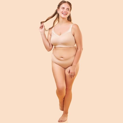 Image of Enamor Full Support Super Lift Women's Cotton Everyday Minimizer Bra - Non Padded, Wirefree, Full Coverage - A112 (Available in Plus Sizes)