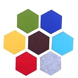 FUNOMOCYA 8kawałki Sztuk Kreatywnych Kolorowych Hexagonalnych Naklejek z Wełny Filcowej Do Dekoracji Ścian Wielofunkcyjna Tablica Do Zbierania Różnych Kolorach Idealna Klasy