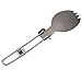 Folding Spoon, Spork, and Fork Set for Camping, Hiking, and Backpacking - Lightweight Outdoor Tableware with Matte Finish（Spork）