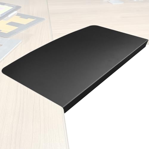 Yuemeuy Schreibtisch Eck Erweiterung | Klemmbefestigung Tastaturauszug Für Schreibtisch | Organizer Halterung Adapter Für Monitor Computer L Schreibtischecke Student Zuhause