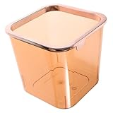 SMASOLO Papelera de Transparente sin Tapa Resistente y Estable para Escritorio Cocina Baño y Dormitorio Diseño Compacto y Duradero Cesta Multifuncional para Basura Pequeña