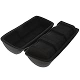 OUNONA Caja de Reloj Portátil Cremallera, 3 Ranuras, Material Oxford, Organizador de Joyas y Relojes para Viaje y Escritorio, Estuche Compacto para Relojes de Hombre y Mujer