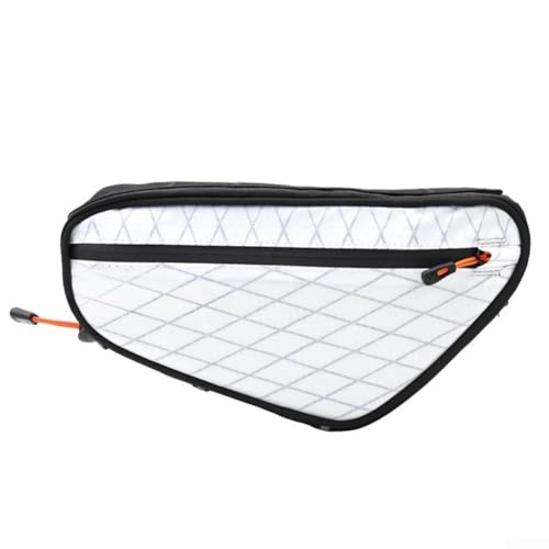 Sacoche triangulaire pour cadre de vélo, 1,7 l, sac de rangement sous le tube supérieur avec sangle de fixation, sacoche de rangement pour vélo pour outils...