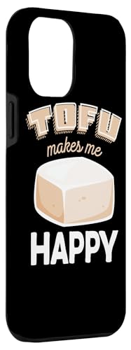 Hülle für iPhone 14 Pro Max Vegan vegetarischer Tofu Pflanzenbasis macht mich glücklich