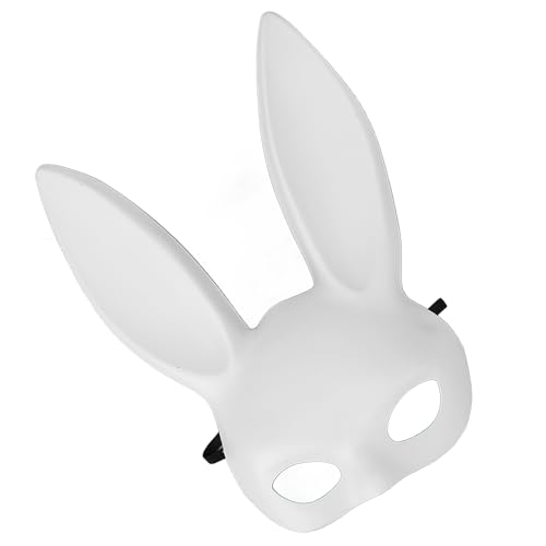 Demi-masque de lapin mignon accessoire costume Halloween plastique