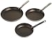 Farberware 20065 Kitchen Ease Nonstick Frying Pan Set / Fry Pan Set / Skillet Set - 8 Inch, 10 Inch, and 11 Inch, Black