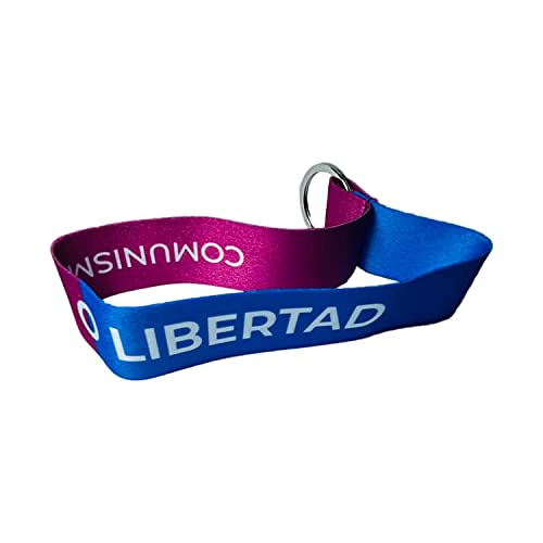 Llavero Tela Pp Madrid Ayuso Comunismo O Libertad L023