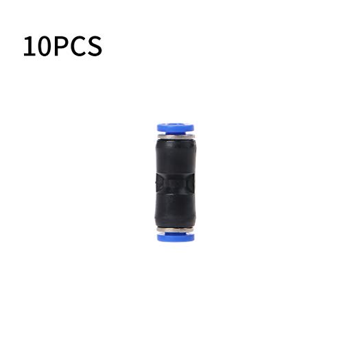 FATTERYU 10 Pcs/Set Air Pipe Connector Push Quick Release Adapter Air Line Fittings pu4/6/8/10/12/14/16 Plastic Sealed