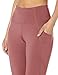 Amazon Brand - Core 10 Women's All Day Comfort High Waist Yoga Legging with Side Pockets-27”, Rose, Small