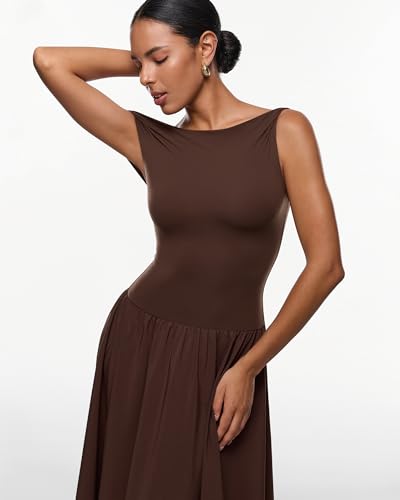 INLYRIC Women's Off The Shoulder Maxi Dresses Versatile Elegant Formal Wedding Guest Cocktail Fall Outfit3