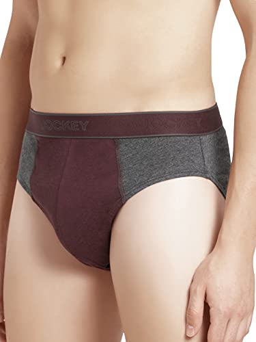Image of Jockey 8037 Men Super Combed Cotton Solid Brief with Ultrasoft Waistband