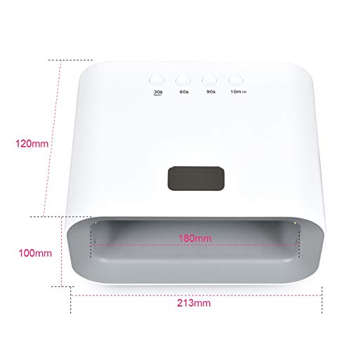 Lampe à ongles LED 90W avec séchage rapide et lumière rouge