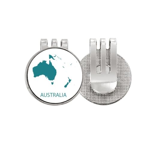 Marqueur de balle de golf Australie en émail magnétique pour clip de casquette
