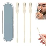 2-in-1 Nasal Cutter,2026 New Nose Hair Trimmer for Men Women,360° Rotating Portable Manual Nose Hair Remover,Noses Hairs Knife Travel Essentials (Yellow-3PC)