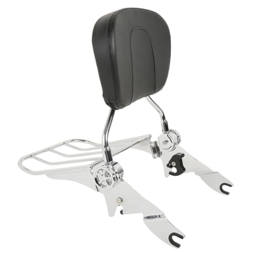 Dossier passager moto avec coussin et porte-bagages pour Road Glide et Street Glide 2009-2023