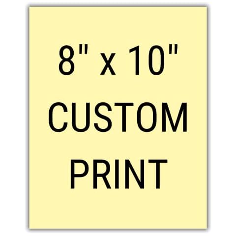 Aldera Graphics - Upload Your Image, Photo, Design or Logo - Custom Personalized Photo to Poster Printing, Wall Art Prints - Wall Decor - LAMINATED (8x10 inches) Cover