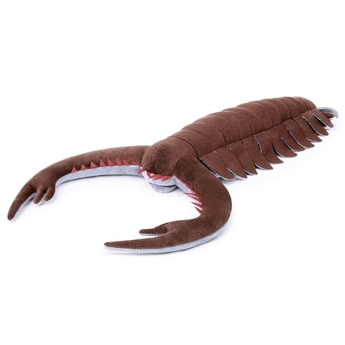 FRANKIEZHOU Simulation Omnidens Amplus Plush,Lifelike 12" Cambrian Ancient Sea Creature Shrimp Stuffed Animal,Soft Plush Toy, Stuffed Toy,Cuddly Toys,Gifts for Kids