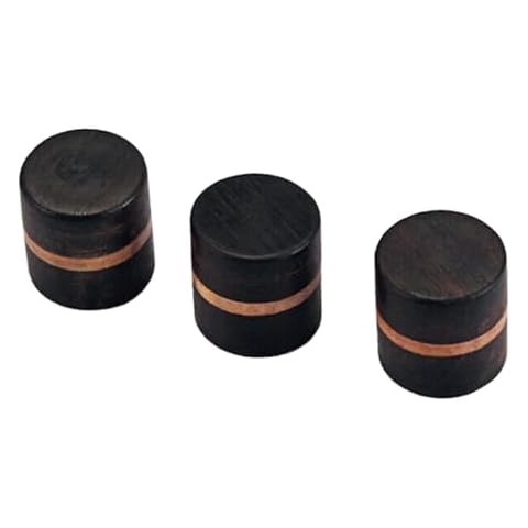 JD.Moon 3pcs Rosewood Electric Bass Guitar Control Knob or Beach Finish Effect Pedal Amaplifier Volume Tone Control Knobs Push Pull Cover