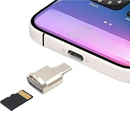 Image of Micro SD Card Reader Adapter USB C 3.0 for Sam-sung, Type C USB-C to Micro SD TF Card Reader Adapter, Usb C to SD Cards Reader, USB OTG Card Readers for Laptops, i-phone & More (Silver)