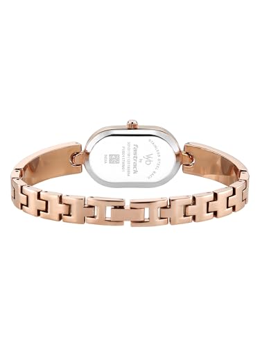 Image of Fastrack Vyb Diva with Quartz Analog Pink Dial Rose Gold Alloy with Enamel Fill Strap Watch for Girls - FV60117WM01W