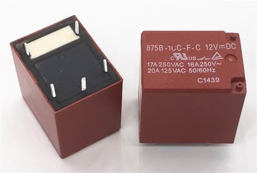 Relé de 5 pines 12V 875B-1CH-FC componente electrónico electromecánico 3