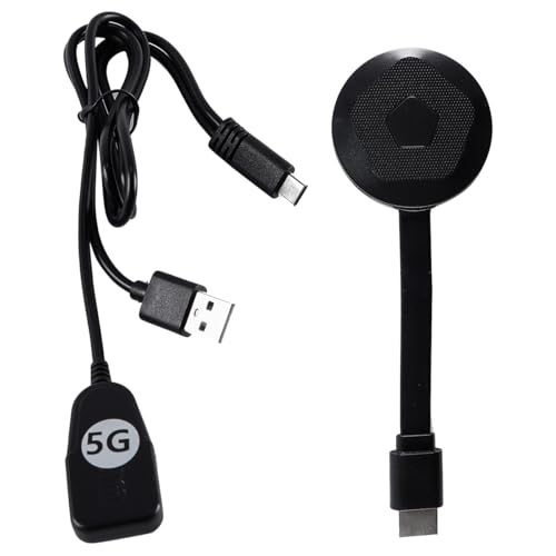 Nicear Adaptador De Pantalla HDMI Inalámbrico 4K Dual H.265/HEVC Decodificador AirPlay/Miracast/DLNA/AirMirror Adaptador Para Android/iOS/Windows/Mac/Proyector Duplicación De Pantalla Sin Retrasos