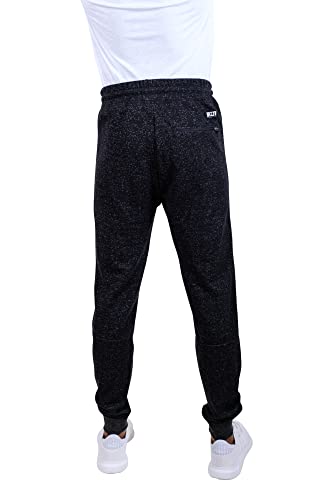 Men's Fleece Jogger Pants Active Zipper Pocket Sweatpants2