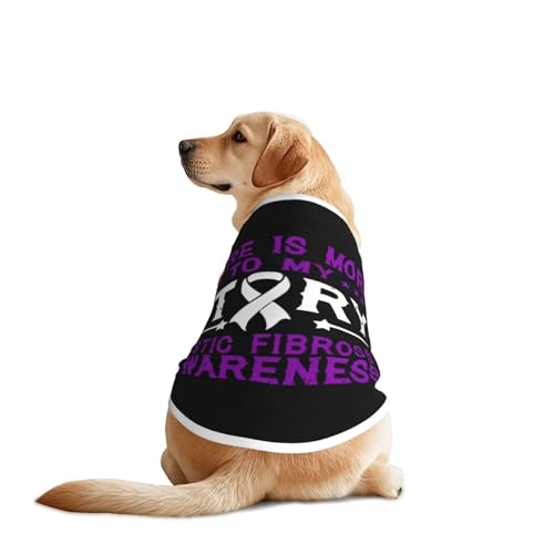 Purple Support Cystic Fibrosis Dog & Cat Vest 4X-Large