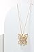 MORGAN & PAIGE .925 Sterling Silver 18K Gold Plated Butterfly Necklace with Diamond Accent - Elegant Filigree Gold Necklace for Women Diamond Pendant Butterfly Gifts for Women, 18 inch