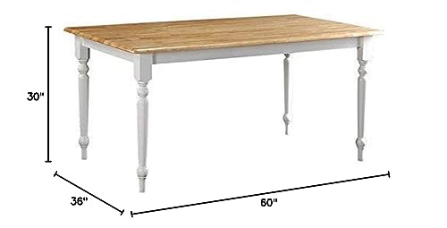 Boraam-Farmhouse-Table-WhiteNatural Boraam Farmhouse Table WhiteNatural
