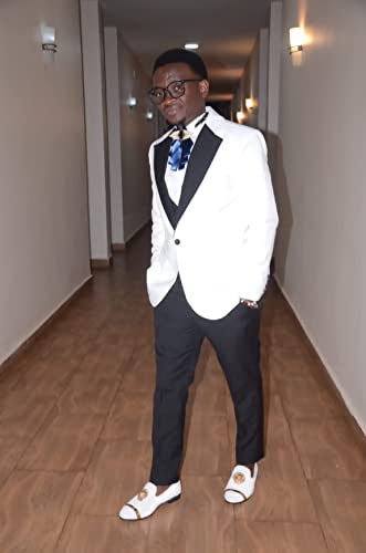 Men's Suits Tuxedo Suits Slim Fit 3 Piece Suits Outfits for Men Wedding Prom Suits Set4