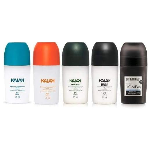 Kit C/ 5 Desodorantes Roll-on Natura Homem